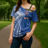 Personalised Hawaii 808 Cross Shoulder Shirt Unique Style