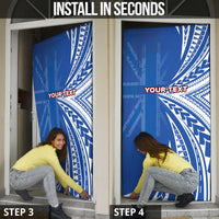 Personalised Hawaii 808 Door Cover Unique Style LT05 - Polynesian Pride