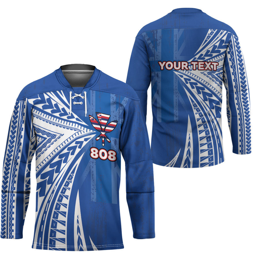 Personalised Hawaii 808 Hockey Jersey Unique Style LT05 - Polynesian Pride