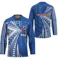 Personalised Hawaii 808 Hockey Jersey Unique Style LT05 - Polynesian Pride