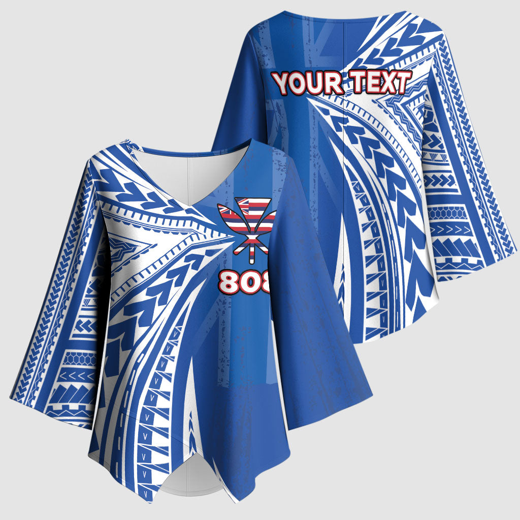 Personalised Hawaii 808 Kimono Sleeve Blouse Unique Style LT05 - Polynesian Pride