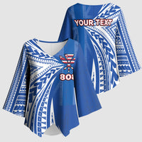 Personalised Hawaii 808 Kimono Sleeve Blouse Unique Style LT05 - Polynesian Pride