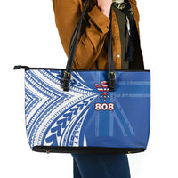 Hawaii 808 Leather Tote Bag Unique Style LT05 - Polynesian Pride