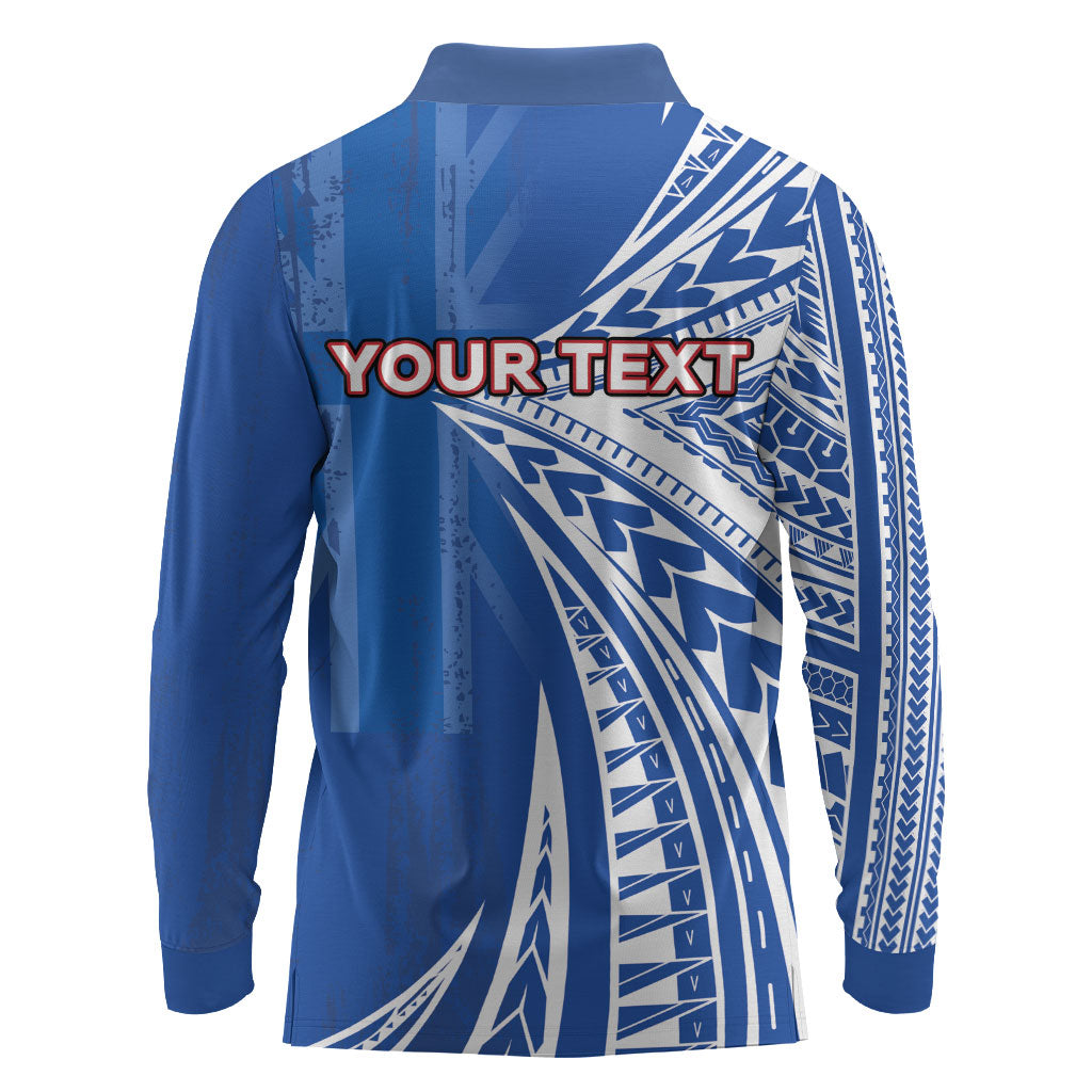 Personalised Hawaii 808 Long Sleeve Polo Shirt Unique Style LT05 - Polynesian Pride