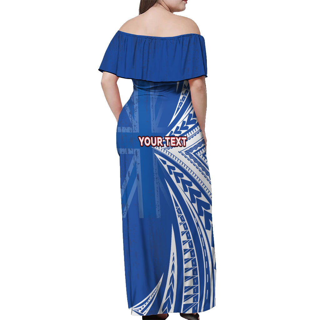 Personalised Hawaii 808 Off Shoulder Maxi Dress Unique Style LT05 - Polynesian Pride