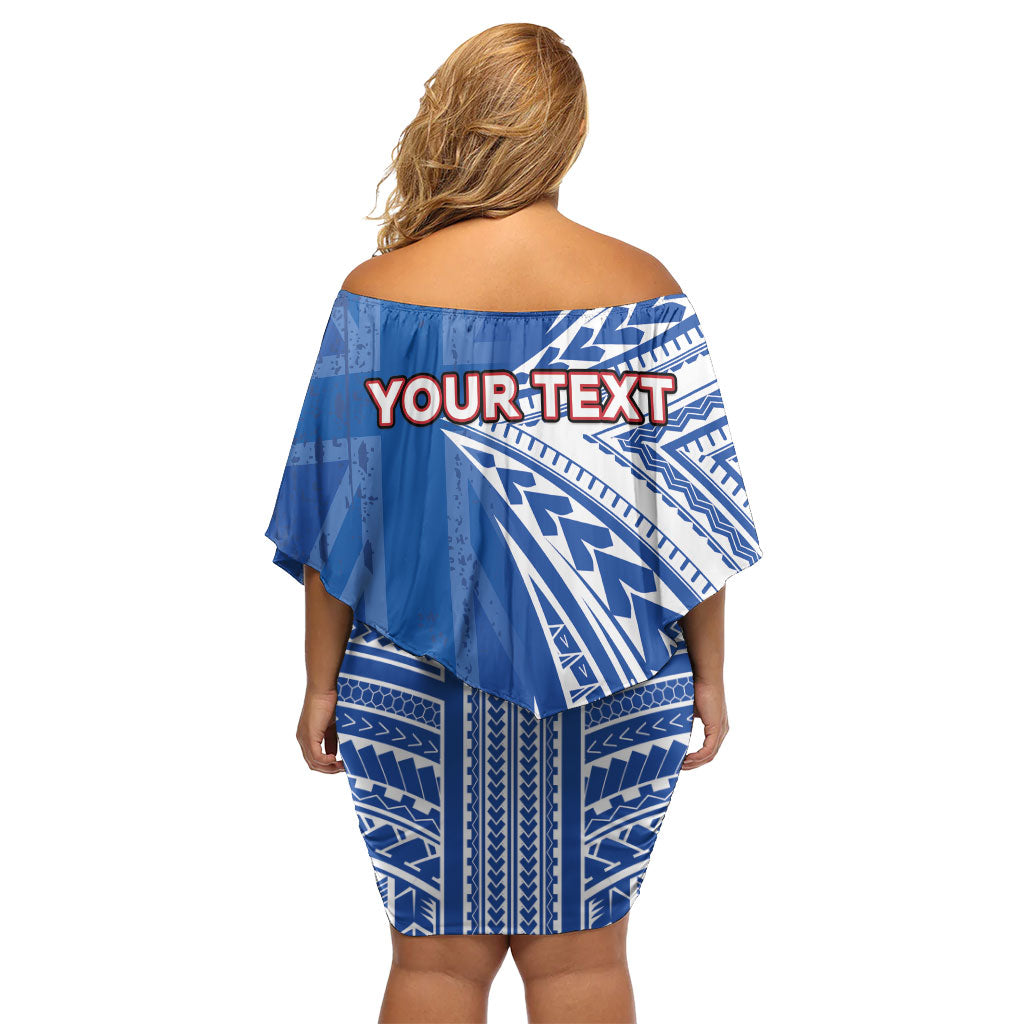 Personalised Hawaii 808 Off Shoulder Short Dress Unique Style LT05 - Polynesian Pride