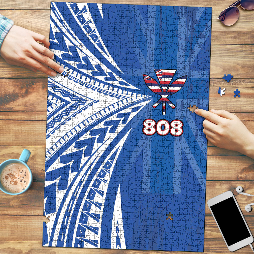 Hawaii 808 Puzzle Unique Style LT05 Blue - Polynesian Pride