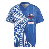 Personalised Hawaii 808 Rugby Jersey Unique Style LT05 Blue - Polynesian Pride