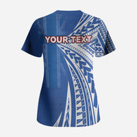 Personalised Hawaii 808 Scrub Top Unique Style LT05 - Polynesian Pride