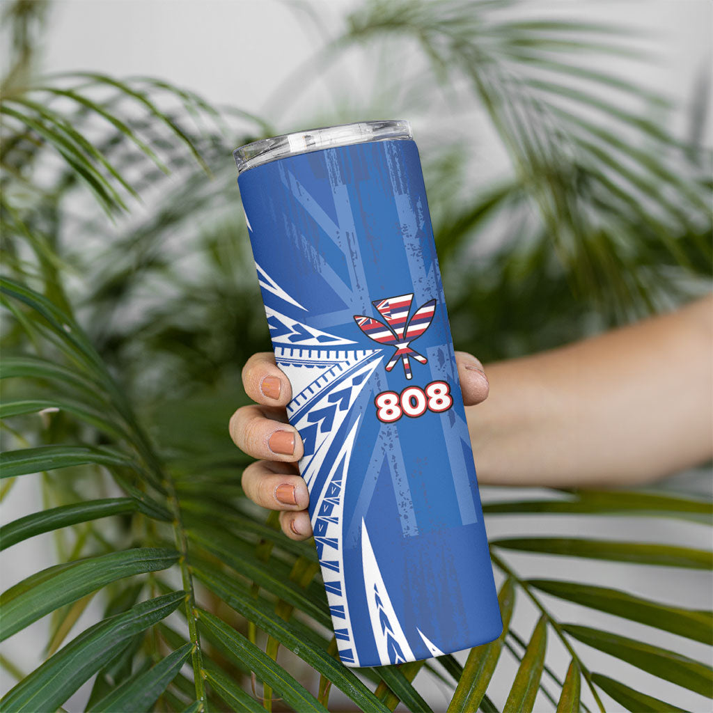 Personalised Hawaii 808 Skinny Tumbler Unique Style LT05 - Polynesian Pride