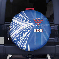 Hawaii 808 Spare Tire Cover Unique Style LT05 No hole Blue - Polynesian Pride