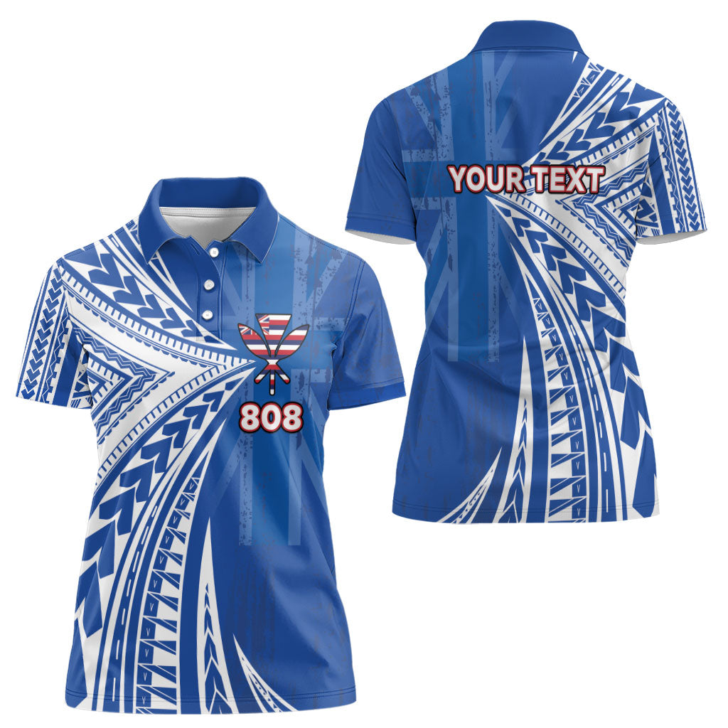 Personalised Hawaii 808 Women Polo Shirt Unique Style LT05 - Polynesian Pride