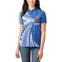 Personalised Hawaii 808 Women Polo Shirt Unique Style LT05 - Polynesian Pride