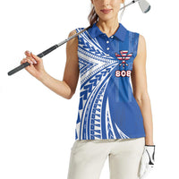 Personalised Hawaii 808 Women Sleeveless Polo Shirt Unique Style LT05 - Polynesian Pride