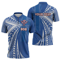 Personalised Hawaii 808 Zipper Polo Shirt Unique Style