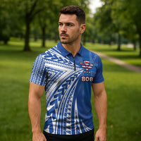 Personalised Hawaii 808 Zipper Polo Shirt Unique Style