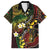 Vanuatu And Australia Aboriginal Family Matching Off Shoulder Maxi Dress and Hawaiian Shirt Iguana And Kangaroo Together