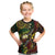 Vanuatu And Australia Aboriginal Kid T Shirt Iguana And Kangaroo Together