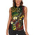 Vanuatu And Australia Aboriginal Women Sleeveless Polo Shirt Iguana And Kangaroo Together