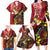 Tonga Ngatu And Australia Aboriginal Family Matching Long Sleeve Bodycon Dress and Hawaiian Shirt Tongan Dove And Kangaroo Together