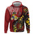 Tonga Ngatu And Australia Aboriginal Hoodie Tongan Dove And Kangaroo Together