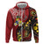 Tonga Ngatu And Australia Aboriginal Hoodie Tongan Dove And Kangaroo Together