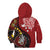 Tonga Ngatu And Australia Aboriginal Kid Hoodie Tongan Dove And Kangaroo Together