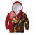 Tonga Ngatu And Australia Aboriginal Kid Hoodie Tongan Dove And Kangaroo Together