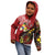 Tonga Ngatu And Australia Aboriginal Kid Hoodie Tongan Dove And Kangaroo Together