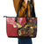 Tonga Ngatu And Australia Aboriginal Leather Tote Bag Tongan Dove And Kangaroo Together