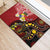 Tonga Ngatu And Australia Aboriginal Rubber Doormat Tongan Dove And Kangaroo Together