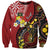 Tonga Ngatu And Australia Aboriginal Sweatshirt Tongan Dove And Kangaroo Together