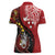 Tonga Ngatu And Australia Aboriginal Women Polo Shirt Tongan Dove And Kangaroo Together