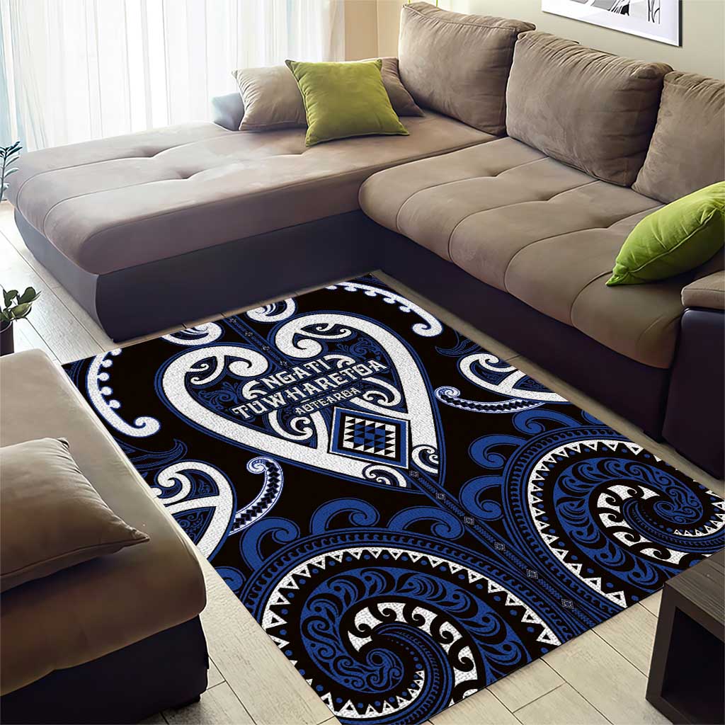 Aotearoa Ngati Tuwharetoa Area Rug Maori Tribal Pattern