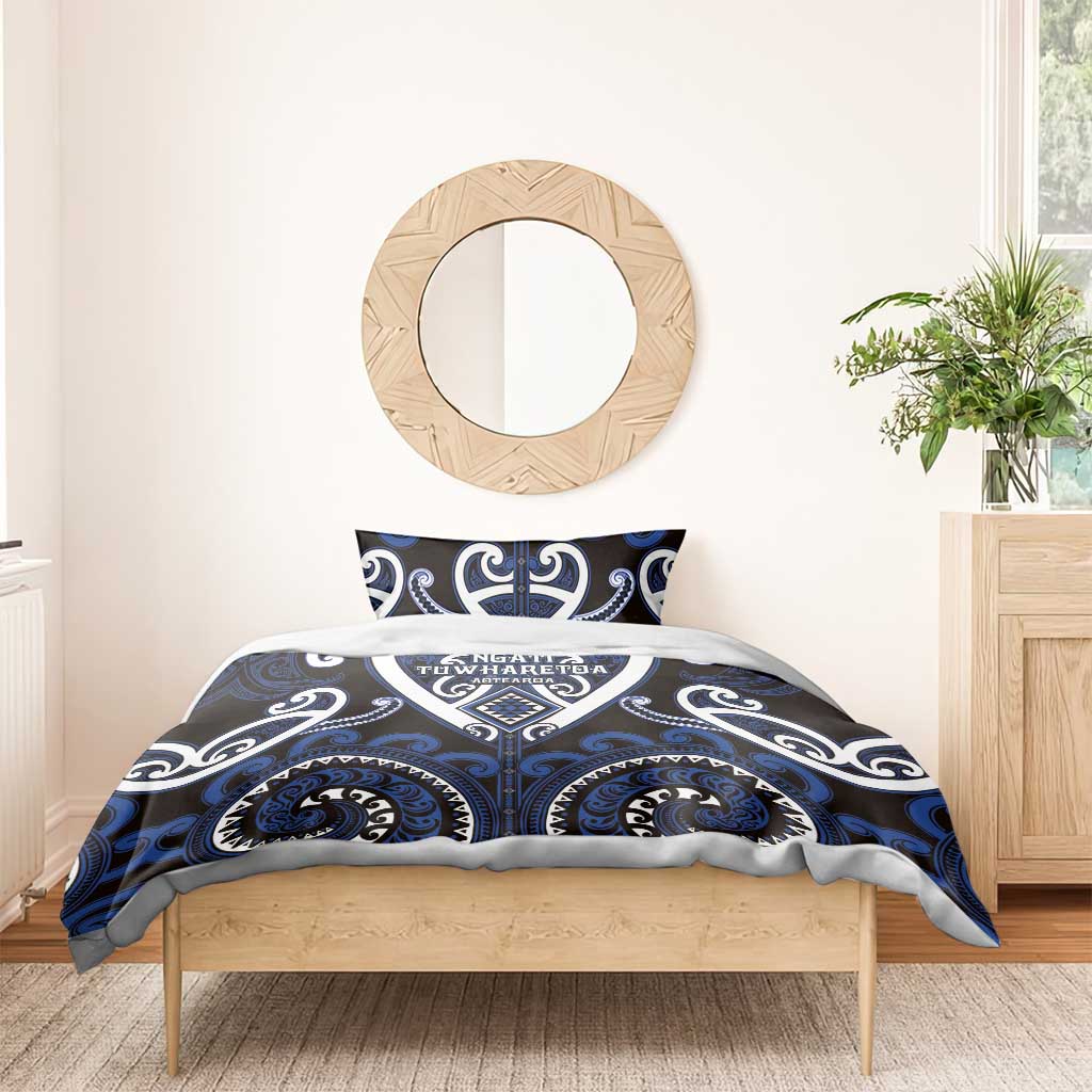 Aotearoa Ngati Tuwharetoa Bedding Set Maori Tribal Pattern