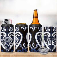 Custom Aotearoa Ngati Tuwharetoa 4 in 1 Can Cooler Tumbler Maori Tribal Pattern LT05 - Polynesian Pride