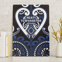 Aotearoa Ngati Tuwharetoa Canvas Wall Art Maori Tribal Pattern LT05 Without Frame Navy - Polynesian Pride