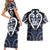 Custom Aotearoa Ngati Tuwharetoa Couples Matching Short Sleeve Bodycon Dress and Hawaiian Shirt Maori Tribal Pattern