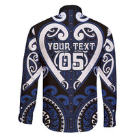 Custom Aotearoa Ngati Tuwharetoa Family Matching Off Shoulder Maxi Dress and Hawaiian Shirt Maori Tribal Pattern