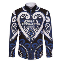Custom Aotearoa Ngati Tuwharetoa Family Matching Off Shoulder Short Dress and Hawaiian Shirt Maori Tribal Pattern