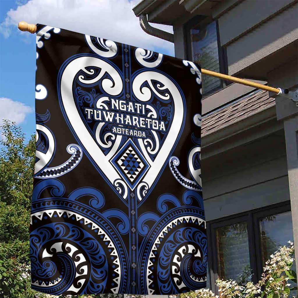 Aotearoa Ngati Tuwharetoa Garden Flag Maori Tribal Pattern