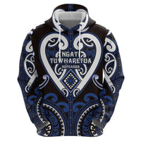 Custom Aotearoa Ngati Tuwharetoa Hoodie Maori Tribal Pattern