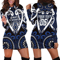 Custom Aotearoa Ngati Tuwharetoa Hoodie Dress Maori Tribal Pattern