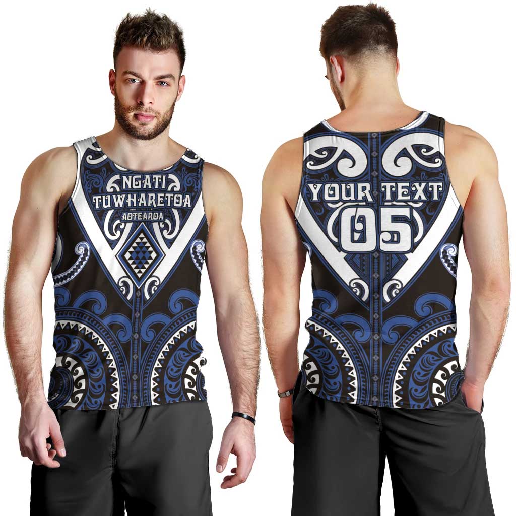 Custom Aotearoa Ngati Tuwharetoa Men Tank Top Maori Tribal Pattern LT05 - Polynesian Pride