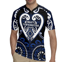 Custom Aotearoa Ngati Tuwharetoa Rugby Jersey Maori Tribal Pattern LT05 - Polynesian Pride