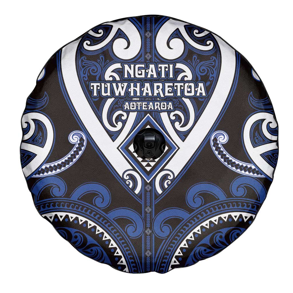 Aotearoa Ngati Tuwharetoa Spare Tire Cover Maori Tribal Pattern