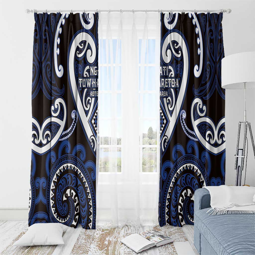 Aotearoa Ngati Tuwharetoa Window Curtain Maori Tribal Pattern