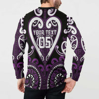 Custom Aotearoa Rangitane Button Sweatshirt Maori Tribal Pattern LT05 - Polynesian Pride