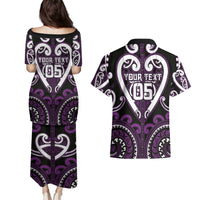 Custom Aotearoa Rangitane Couples Matching Puletasi and Hawaiian Shirt Maori Tribal Pattern LT05 - Polynesian Pride