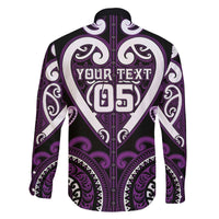 Custom Aotearoa Rangitane Family Matching Off The Shoulder Long Sleeve Dress and Hawaiian Shirt Maori Tribal Pattern